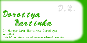 dorottya martinka business card